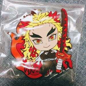 鬼滅の刃☆煉獄杏寿郎ラバーマスコット&アクリルキーホルダー