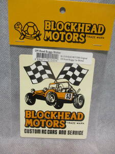 未使用未開封品 Blockhead Motors Off-Road Buggy Sticker Original Off-Road Buggy Car Sticker