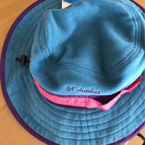 コロンビア 帽子 ハット 登山 トレイル XLサイズ ライトブルー パープル