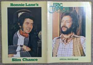 Ronnie Lane/Eric Clapton-Official Programme★英コンサート・プログラム/Small Faces