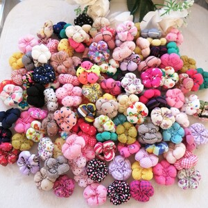 デコパーツ プラパーツ ハンドメイド 手作り 大量 パーツ モコモコ 花房 k9