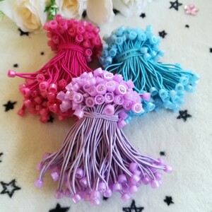 手作り ハンドメイド ゴム ヘアゴム まとめ売り カップ台付き 3色出品 2