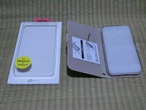 中古品　iPhone XS / X　iDesign アニマルコレクション　ブックタイプケース