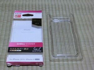 中古品　ELECOM　エレコム　SHELL COVER　シェルカバー　FOR IPHONE6　PM-A15PVKCR