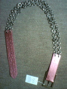 Pinky&Dianne chain belt synthetic leather 