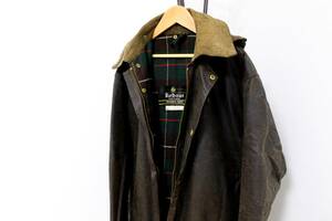 [Special Piece] 1981 1CREST BARBOUR NORTHUMBRIA C40 with HOOD / Vintage 80s 1k rest Bab a-no- The n желтохвост a& капот 