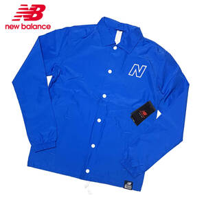 新品 Mサイズ ニューバランス コーチジャケット ブルー 撥水 MJ91903 NEW BALANCE スポーツ ランニング ウェア アウター コーチ ジャケット