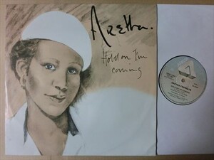 欧州のみの12インチAretha Franklin 80sファンクSam & DaveカバーHold On I’m CominとOtis ReddingカバーCan’t Turn You Loose