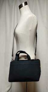 15,730 jpy ... small .AYANOKOJI bulrush . handbag bag canvas black optional 1.5. width shoulder belt set sale 