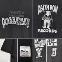 即決 XL 90s スヌープ SNOOP DOGG Tシャツ DEATH ROW 黒 USA製_画像3