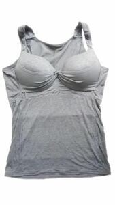 a8572# with translation warm core raise of temperature electrostatic bla top tank top large size 5L charcoal gray 