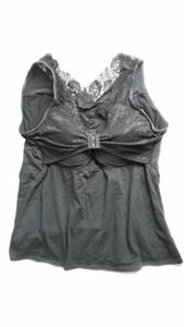 a8581# with translation cotton .1 sheets .1 day middle OK.... racy bla top tank top large size 6L black 