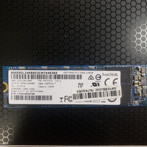 1.中古 Sandisk m.2 2280 SSD 128GB