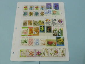 22 P plant stamp N43 world each country i Ran * BVLGARY a* India * other large part each .. total 39 kind 1 leaf unused NH VF