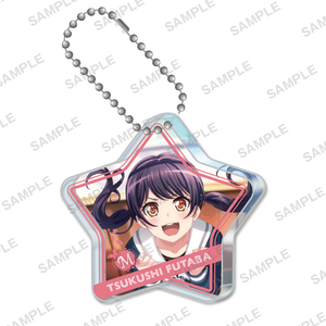 二葉つくし BanG Dream! バンドリ!ガールズバンドパーティ! ジュエルアクリルキーホルダー Morfonica ガチャガチャ アクキー 星型 制服