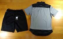 Puma プーマ KAMO TEAMFINAL21 カジュアル トップ+パンツ SIZE:M 黒 グレー 送料510円～ 上下セット_画像2