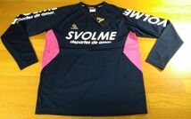 スボルメ SVOLME モビライトクルートップ プラクティスシャツ プラシャツ SIZE:M 紺 送料215円～_画像2