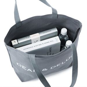 DEAN & DELUCA トートバッグ チャコールグレー L