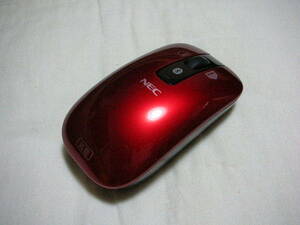 ◆中古品 NEC ワイヤレスマウス MT-1337 レッド 赤◆光学 PC ノート パソコン