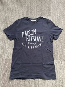 MAISON KITSUNE Tシャツ ネイビー サイズXS PLAIS ROYALE PARIS FRANCE メゾンキツネ