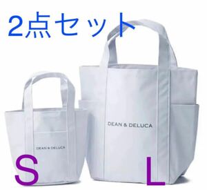 ☆2点セット☆ DEAN&DELUCA 新品 マーケットトートバッグ 正規品 Sサイズ&Lサイズ 完売品