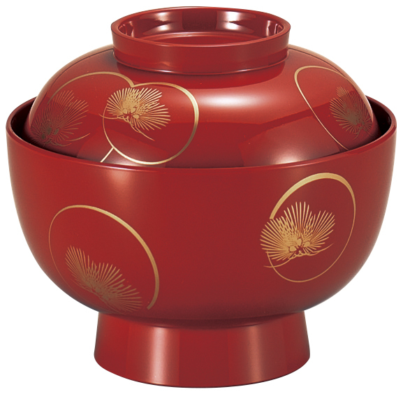 濱田屋【輪島塗】コンポート型花器 朝もや 吠木作