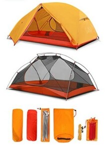 自立式で組み立て簡単！超軽量ドーム テント 2人用 ソロ キャンプ グランピング