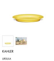 新品未使用　お箱付き　URSULA オーバルプレート 18cm イエロー 黄色 KAHLER ケーラー　一枚　取り皿　パン皿_画像2