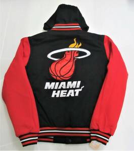 BE82)JH Design Miami Heatフード付きリバーシブルジャケット/NBA/マイアミ・ヒート/M/USサイズ