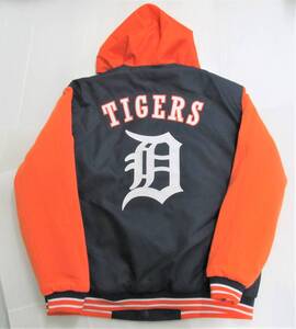 BE79)JH Design Detroit Tigers フード付きリバーシブルポリツイルジャケット/MLB/デトロイト・タイガース/M/USサイズ