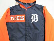 BE79)JH Design Detroit Tigers フード付きリバーシブルポリツイルジャケット/MLB/デトロイト・タイガース/M/USサイズ_画像3