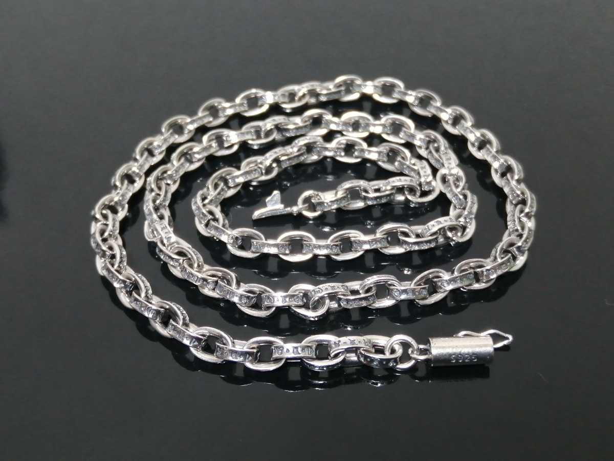 人気定番の シルバー925ペーパーチェーン 50センチ - シルバー