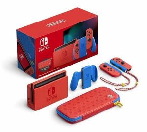 Nintendo Switch 本体 マリオレッド × ブルー ケース セット 任天堂 スイッチ バッテリー接続時間が長くなったモデル 新品 送料 無料