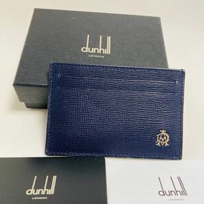 ネイビー 定期入れ パスケースdunhill ダンヒル 新品未使用