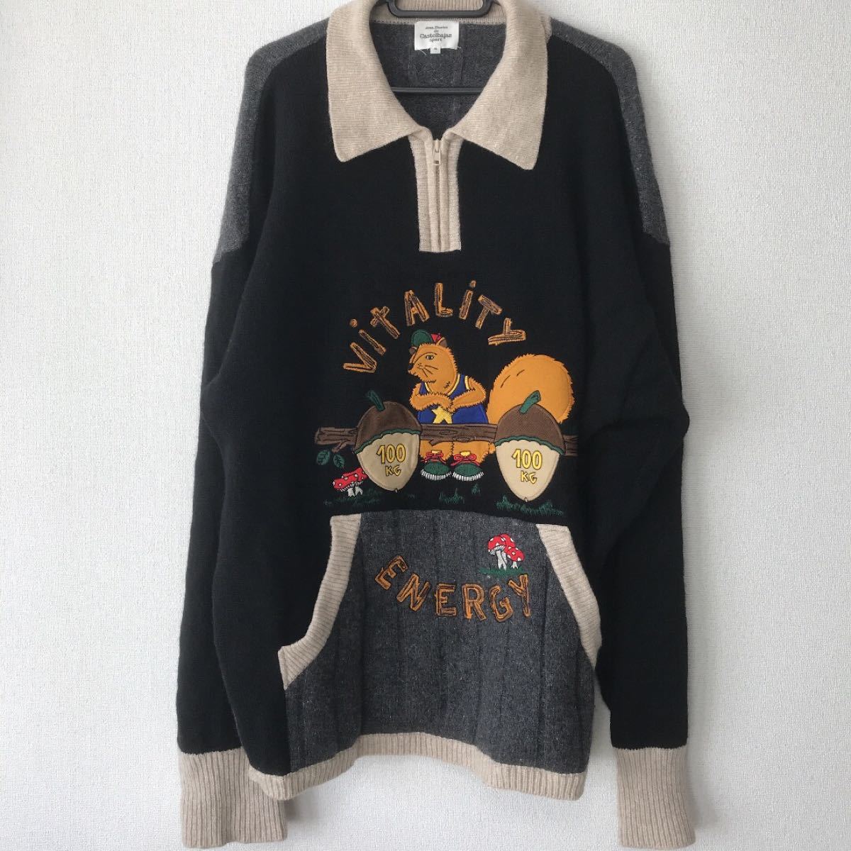 PayPayフリマ｜OAMC ”VERITAS” 刺繍 オーバーサイズ ニット セーター 