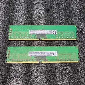 SK HYNIX DDR4-3200MHz 16GB (8GB×2枚キット) HMA81GU6DJR8N-XN N0 AC 動作確認済み デスクトップ用 PCメモリ 