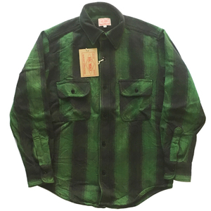  cheap big Mike BIG MIKE double faced flannel shirt GREEN/BLACK new goods M size CAMCO