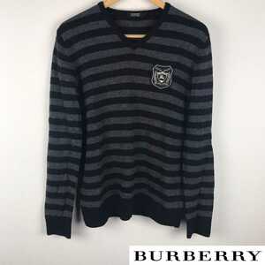 Красота Burberry Black Label с длинным рукавом вязаная граница размер 2 возвращает бесплатную доставку