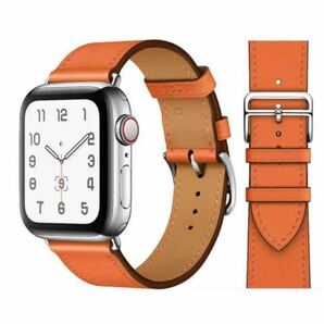 Apple Watch 革ベルト アップルウォッチ バンド 38/40mm 大人気オレンジ色