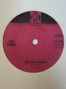 BEAT/// THE KINKS - SEE MY FRIEND / NEVER MET GIRL LIKE YOU BEFORE, mods モッズ UK ORIGINAL クボタタケシ　小西康陽