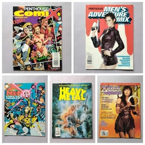 「PENTHOUSE COMIX 12・96」「PENTHOUSE MEN’S ADVENTURE COMIX 12・95/1・96」「XMEN POSTER MAGAZINE」「HEAVY METAL 1・1996」「XENA」