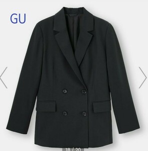 GU　 テーラードジャケット　ブラック