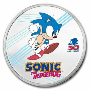 2021 1 ounce silver coin Niue Sonic the Hedgehog 30th Anniversary issue number 3000 ultimate rare!