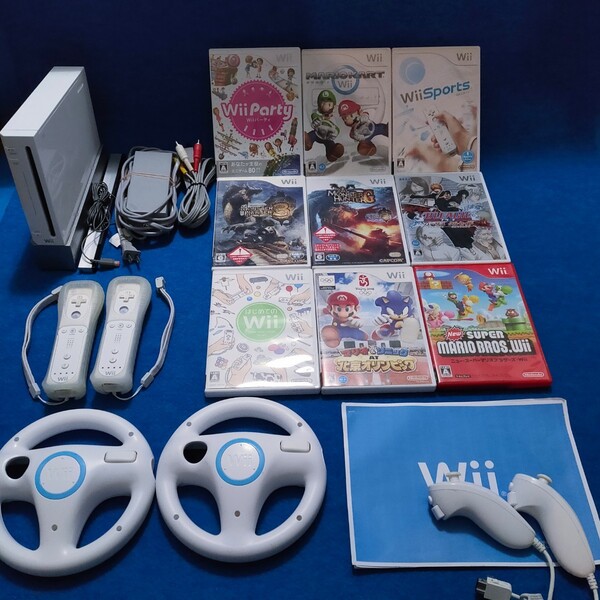 豪華 任天堂 マリオカート Wii 本体 モンハン ブリーチ wiiスポーツ