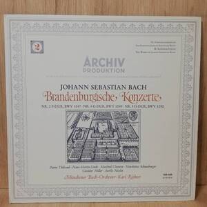 【LP】GERMANY盤 - Johann Sebastian Bach Mnchener Bach-Orchester Karl Richter Brandenburgische Konzerte - 198 488 - *16