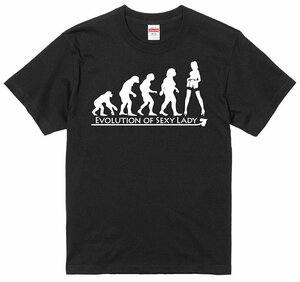 進化 Evolution Tシャツ 黒 S/M/L/XL セクシーレディー 踊り子 バーレスク ストリップ セクシーレディ ストリッパー