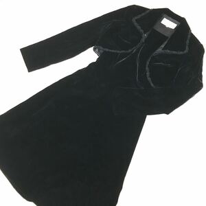 エメ 2ピース ベロア コルセット冬デザイン ワンピース ドレス ボレロ 黒