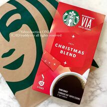 新品未開封 STARBUCKS VIA スターバックス ヴィア クリスマス ブレンド 12本入り スタバ 完売 2021 限定 ドリンク コーヒー 即決 数4_画像1