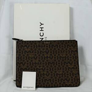 未使用品 ジバンシィ GIVENCHY クラッチバッグ SLG ZIPPED POUCH