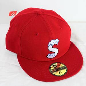 未使用品 シュプリーム supreme キャップ NEWERA S LOGO CAP サイズ7 1/2 Sロゴ ニューエラ